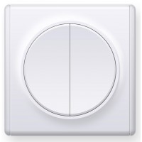 OneKeyElectro Вимикач подвійний Білий (1Е31501300)