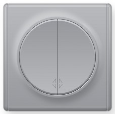 OneKeyElectro Перемикач прохідний подвійний Сірий (1Е31601302)