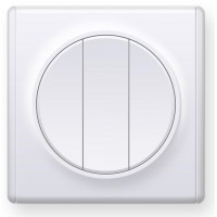 OneKeyElectro Вимикач потрійний Білий (1Е31901300)