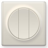 OneKeyElectro Вимикач потрійний Бежевий (1Е31901301)