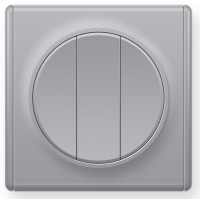 OneKeyElectro Вимикач потрійний Сірий (1Е31901302)