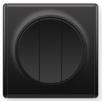 OneKeyElectro Вимикач потрійний Чорний (1Е31901303)