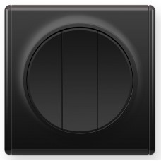 OneKeyElectro Вимикач потрійний Чорний (1Е31901303)