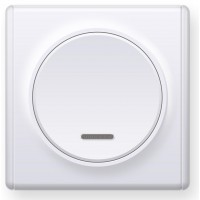 OneKeyElectro Вимикач одинарний з підсвіткою Білий (1Е31701300)