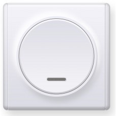 OneKeyElectro Вимикач одинарний з підсвіткою Білий (1Е31701300)