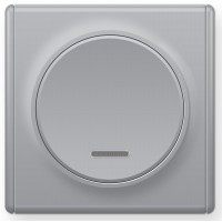 OneKeyElectro Вимикач одинарний з підсвіткою Сірий (1Е31701302)