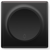 OneKeyElectro Перемикач прохідний одинарний Чорний (1Е31401303)