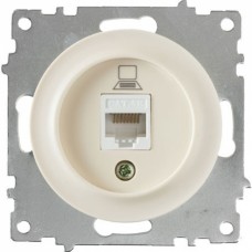 OneKeyElectro Розетка комп'ютерна 1xRJ45 кат.5e Бежева (1Е20701301) 