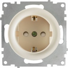 OneKeyElectro Розетка із заземленням, захисні шторки Бежева (1Е10101301) 