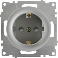 OneKeyElectro Розетка із заземленням, захисні шторки Сіра (1Е10101302) 