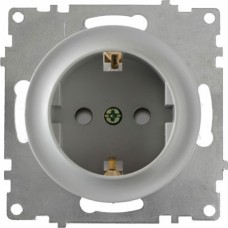 OneKeyElectro Розетка із заземленням, захисні шторки Сіра (1Е10101302) 