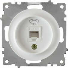 OneKeyElectro Розетка телефонна 1xRJ11 Біла (1Е20601300) 