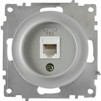 OneKeyElectro Розетка телефонна 1xRJ11 Сіра (1Е20601302) 