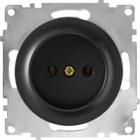 OneKeyElectro Розетка без заземлення, Чорна (1Е10301303) 