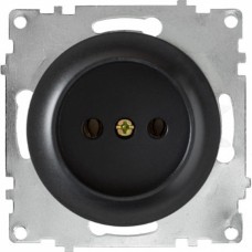 OneKeyElectro Розетка без заземлення, Чорна (1Е10301303) 